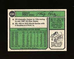 1974 Topps Baseball Card #230 Hall of Famer Tony Perez Cincinnati Reds0