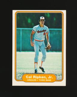 1982 Fleer ROOKIE Baseball Card #176 Rookie Hall of Famer Cal Ripken Jr Bal