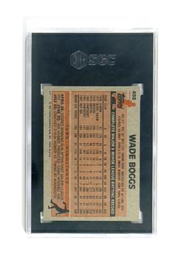 1983 Topps ROOKIE Baseball Card #498 Rookie Hall of Famer Wade Boggs Boston