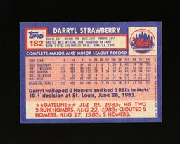 1984 Topps ROOKIE Baseball Card #182 Rookie Darryl Strawberry New York Mets