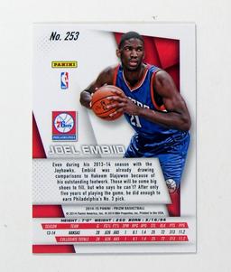 2014-15 Panini Prism ROOKIE Basketball Card #253 Rookie Joel Embiid  Philad