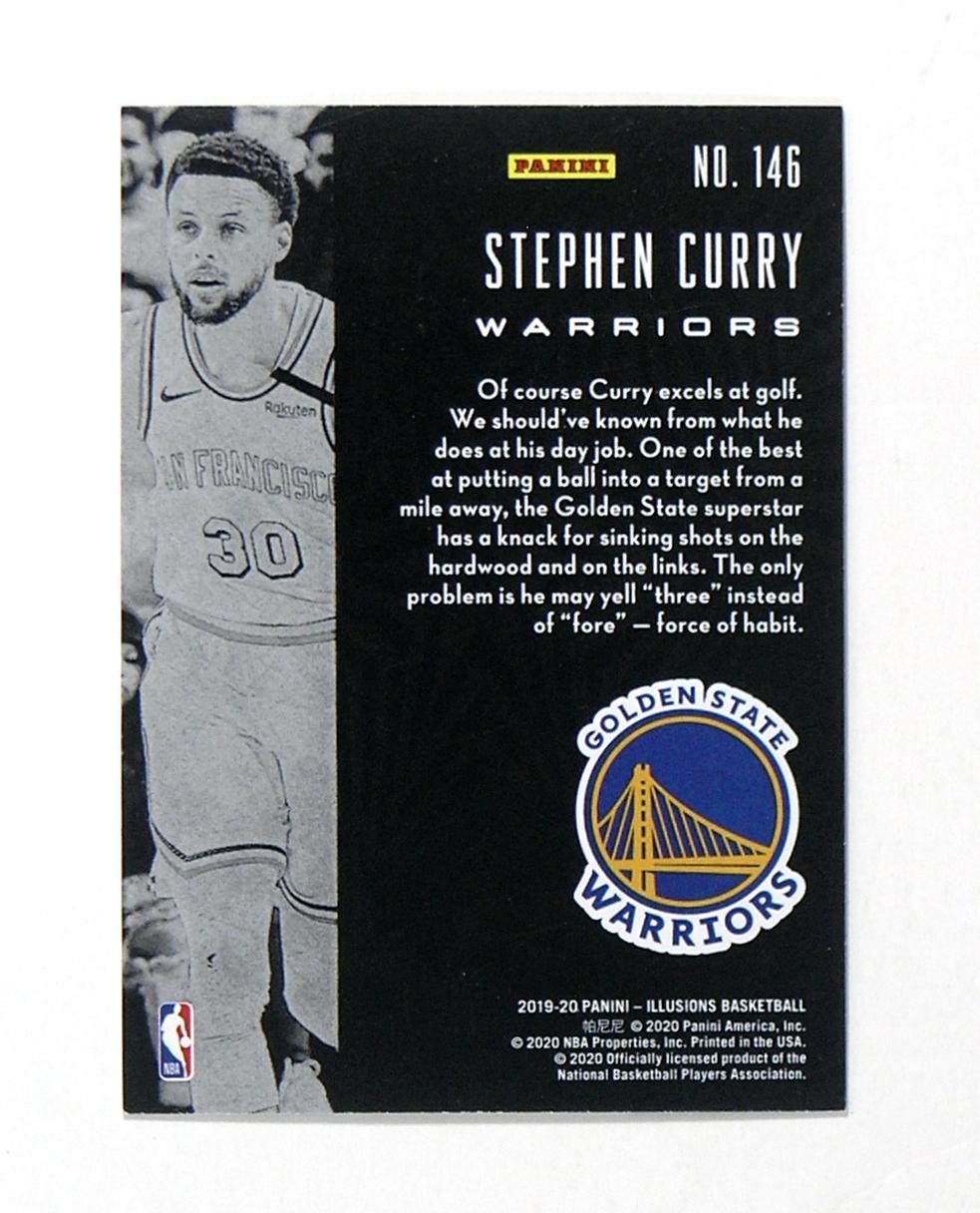 2019-20 Panini Illusions Basketball Card #146 Stephen Curry Golden State Wa