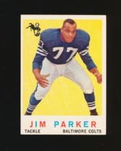 1959 Topps ROOKIE Football Card #132 Hall of Famer Rookie Jim Parker  Balti