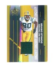 2006 Donruss GAME WORN JERSEY Football Card #40 Donald Driver Green Bay Pac