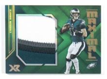 2019 Panini MAXIMAL GAME WORN JERSEY Football Card #MM-30 Carson Wentz Phil