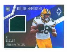 2020 Panini Phoenix ROOKIE-GAME WORN JERSEY Football Card #25 Rookie AJ Dil