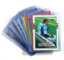 (13) Hall of Famer Barry Sanders Football Cards including Two 1989 ROOKIE C