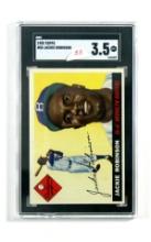 1955 Topps Baseball Card #50 Hall of Famer Jackie Robinson Brooklyn Dodgers