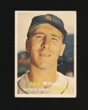 1957 Topps Baseball Card #19 Bob Williams Detroit Tigers