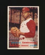 1957 Topps Baseball Card #66 Brooks Lawrence Cincinnti Redlegs