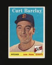 1958 Topps Baseball Card #21 Curt Barclay San Francisco Giants