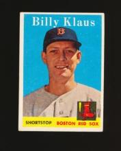 1958 Topps Baseball Card #89 Billy Klaus Boston Red Sox