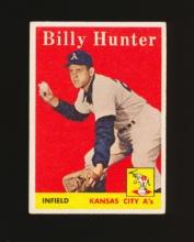 1958 Topps Baseball Card #98 Billy Hunter Kansas City Athletics