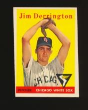 1958 Topps ROOKIE Baseball Card #129 Rookie Jim Derrington Chicago White So