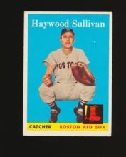 1958 Topps Baseball Card #187 Haywood Sullivan Boston Red Sox