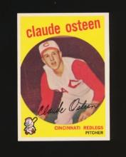 1959 Topps Baseball Card #224 Claude Osteen Cincinnati Redlegs