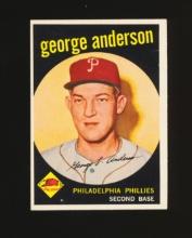 1959 Topps ROOKIE Baseball Card #338 Rookie Hall of Famer George "Sparky" Anderson Philadelphia Phil