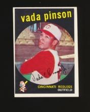 1959 Topps Baseball Card #448 Vada Pinson Cincinnati Redlegs