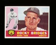 1960 Topps Baseball Card #22 Rocky Bridges Detroit Tigers