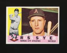 1960 Topps ROOKIE Baseball Card #81 Rookie Russ Snyder Kansas City Athletic