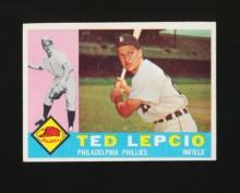 1960 Topps Baseball Card #97 Ted Lepcio Philadelphia Phillies