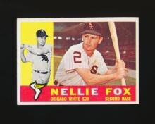 1960 Topps Baseball Card #100 Hall of Famer Nellie Fox Chicago White Sox