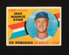 1960 Topps ROOKIE Baseball Card #131 Rookie Ed Hobaugh Chicago White Sox