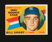 1960 Topps ROOKIE Baseball Card #142 Rookie Bill Short New York Yankees