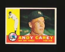 1960 Topps Baseball Card #196 Andy Carey New York Yankees