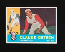 1960 Topps Baseball Card #206 Claude Osteen Cincinnati Reds