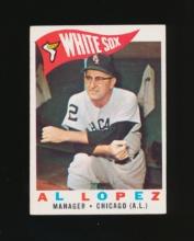 1960 Topps Baseball Card #222 Hall of Famer Al Lopez Chicago White Sox Mana
