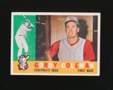 1960 Topps ROOKIE Baseball Card #257 Rookie Gordy Coleman Cincinnati Reds