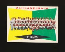 1960 Topps Baseball Card #302 Philladelphia Phillies Team/Checklist