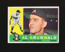 1960 Topps ROOKIE Baseball Card #427 Rookie Al Grundwald Kansas City Athlet