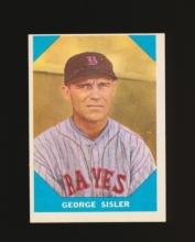 1960 Fleer Baseball Greats Baseball Card #13 George Sisler