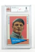 1961 Fleer Baseball Greats Baseball Card #149 Rube Waddell. Graded Beckett