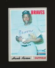 1970 Topps Baseball Card #500 Hall of Famer Hank Aaron Atlanta Braves