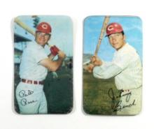 (2) 1970 Topps Super Baseball Cards #8 Johnny Bench and #34 Pete Rose (Lowe