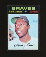 1971 Topps Baseball Card #400 Hall of Famer Hank Aaron Atlanta Braves