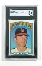 1972 Topps Baseball Card #595 Hall of Famer Nolan Ryan California Angels. G