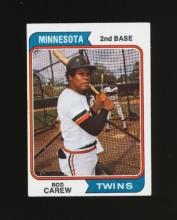 1974 Topps Baseball Card #50 Hall of Famer Rod Carew Minnesota Twins