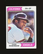 1974 Topps Baseball Card #55 Hall of Famer Frank Robinson California Angels