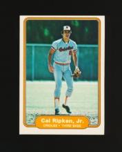 1982 Fleer ROOKIE Baseball Card #176 Rookie Hall of Famer Cal Ripken Jr Bal