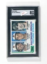 1982 Topps ROOKIE Baseball Card #21 Bob Bonner, Cal Ripken, Jeff Schneider