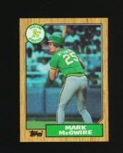 1987 Topps ROOKIE Baseball Card #366 Rookie Mark McGwire Oakland A's