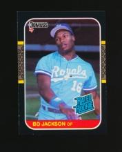 1987 Donruss RATED ROOKIE Baseball Card #135 Rookie Bo Jackson Kansas City