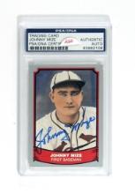 1988 Pacific Trading Card Co. AUTUGRAPHED Baseball Card #63 Johnny Mize St