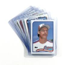 (6) 1989 Rookie Cards: Randy Johnson, Craig Biggio, John Smoltz, Gary Sheff