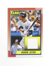 2025 Topps GAME WORN JERSEY Baseball Card #T90R-DJ Hall of Famer Derek Jete