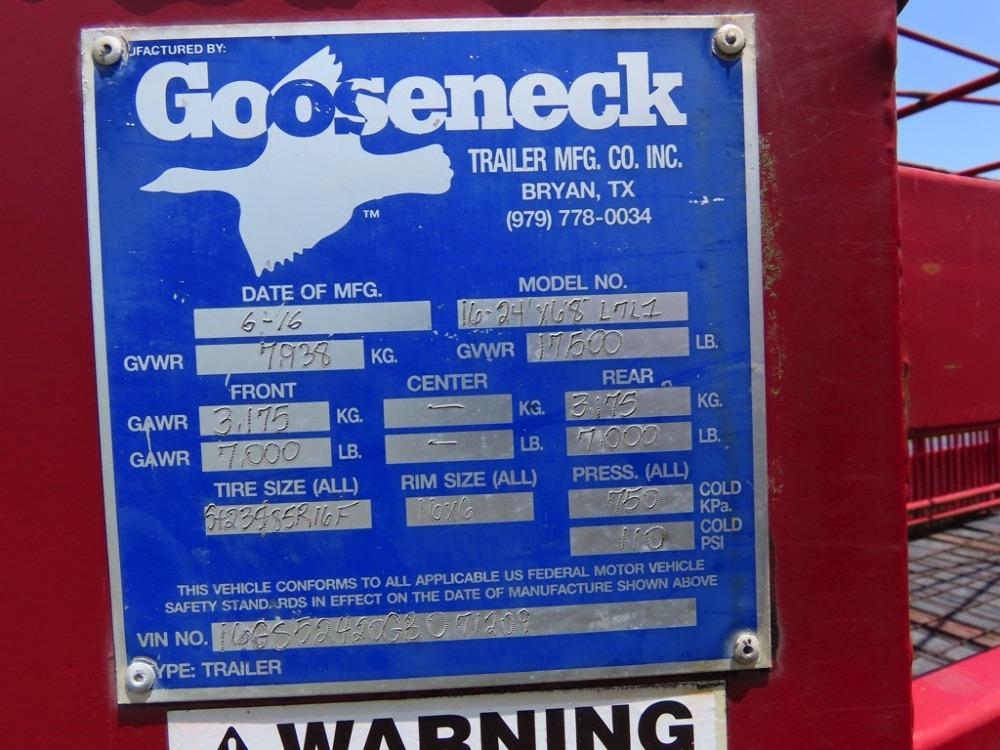 2016 Gooseneck 24' Stock Trailer